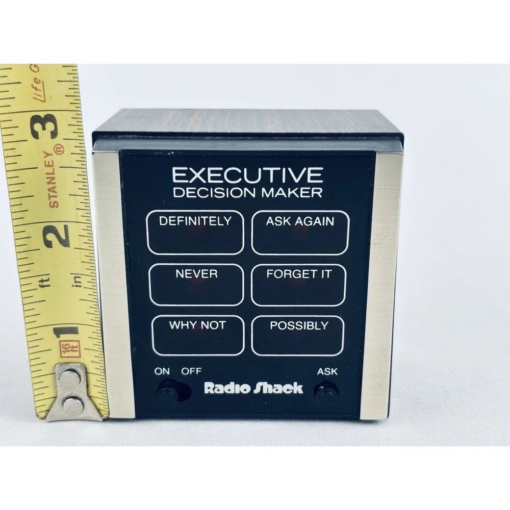Vintage TANDY Executive Decision Maker 60-1008 Radio Shack (Electronic 8 Ball)